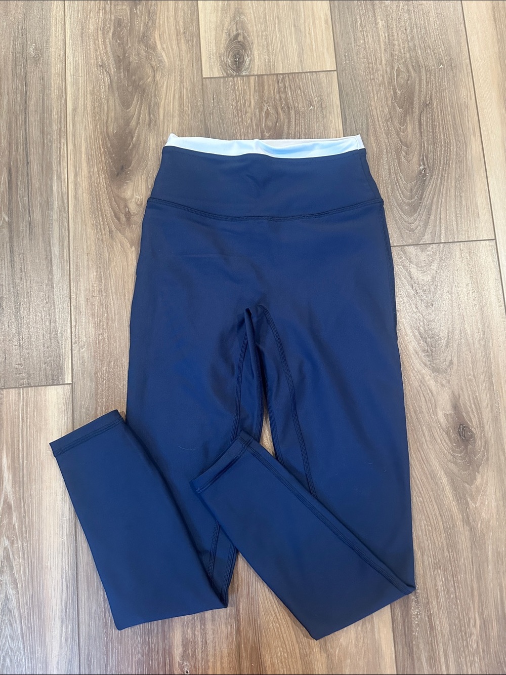 YPB double layered navy/white leggings